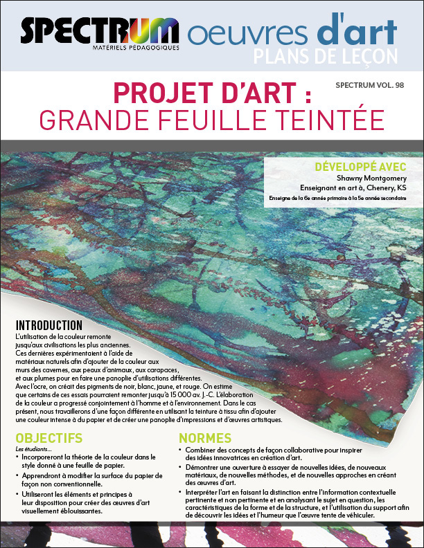 Big Dyed Paper Art